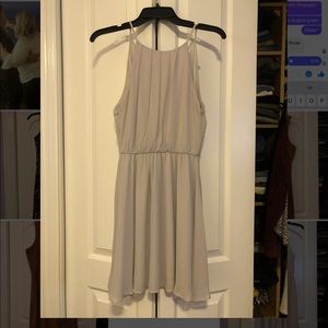 Lush High Neck Chiffon Dress